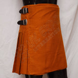 Scottish Saffron Gold Tartan Kilt