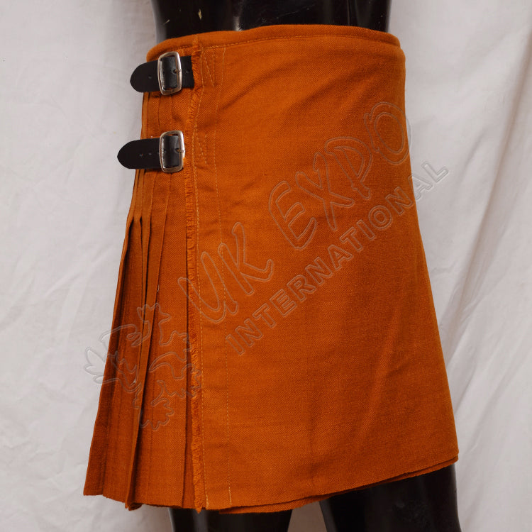 Scottish Saffron Gold Tartan Kilt