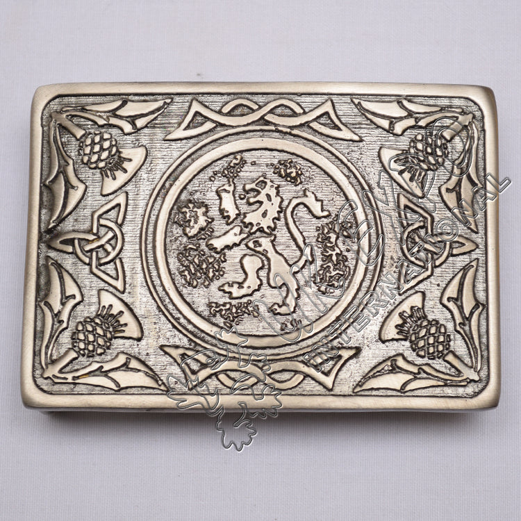 Scottish Shiny Antique Celtic Rampart lion Scottish Buckle