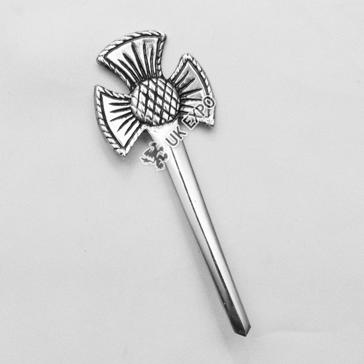 Scottish Sign Kilt Pin With Black Color Filling