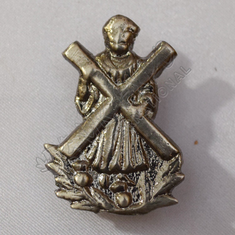 Scottish ST Andrews Brass Antique Metal Badge