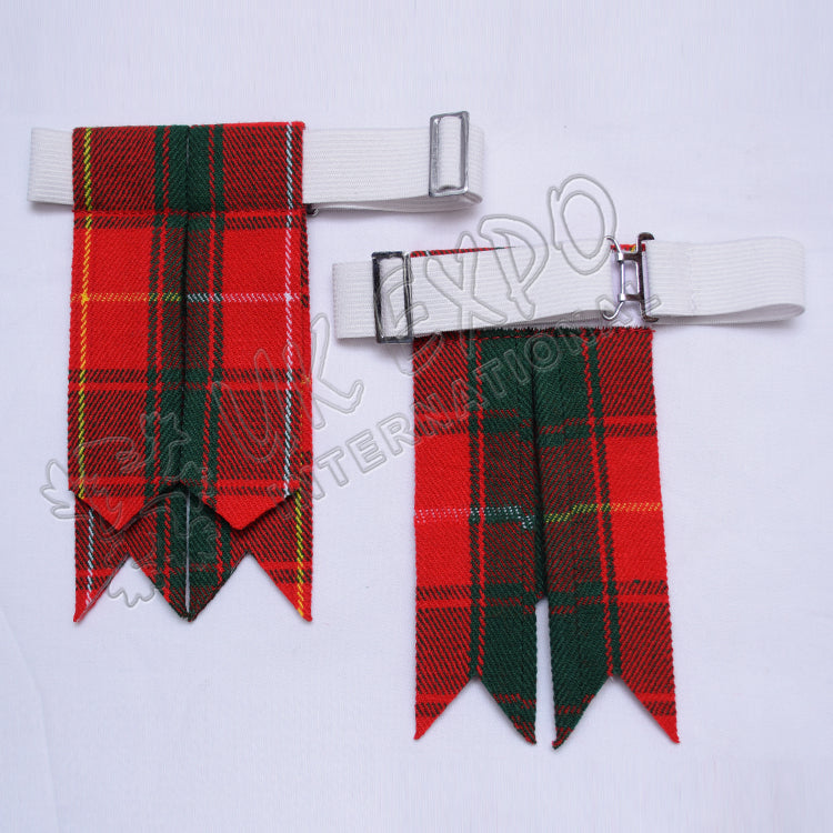 Scottish Tartan Kilt Hose Flashes