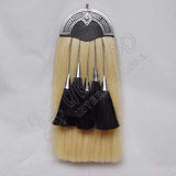 Chrome Thistle Cantle Diamond Horse Hair Sporran