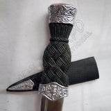 Handmade Scottish Sgian Dubh Dirk With Red Stone