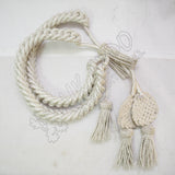White Silk Military Shako Hat Cord
