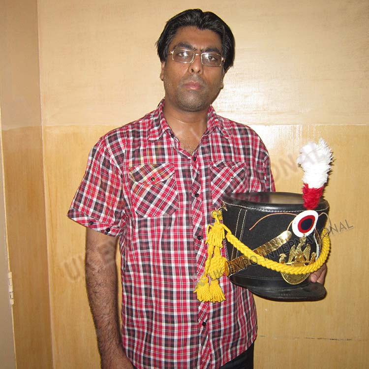 Shako Hat with Yellow Cord