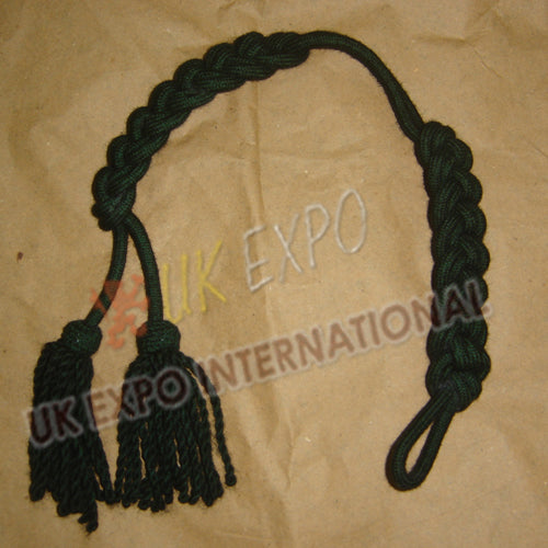 Dark Green Wool Ceremonial Braided Shako Cord