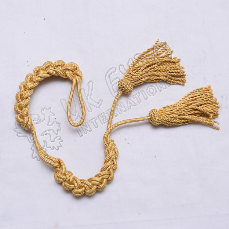 Gold Silk Military Ceremonial Shako Cord