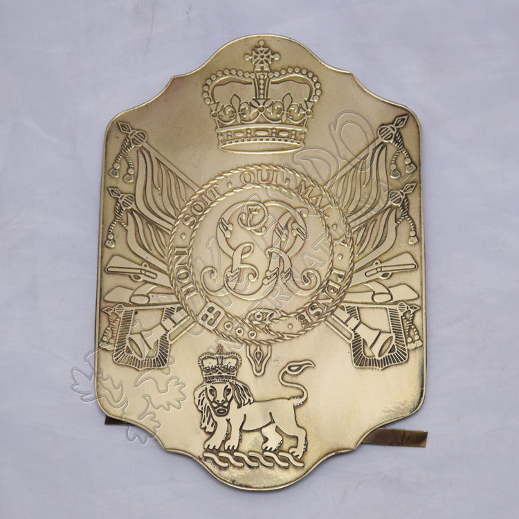 Shako Hat Front British Brass Plate