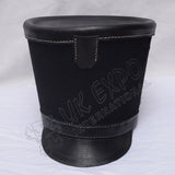 Shako Hat White Threads Embossed Brim Military Ceremonial Hat