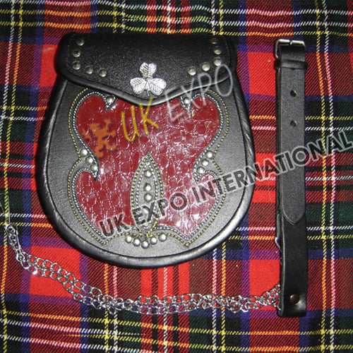 Shamrock Celtic Croc Sami Dress Sporran