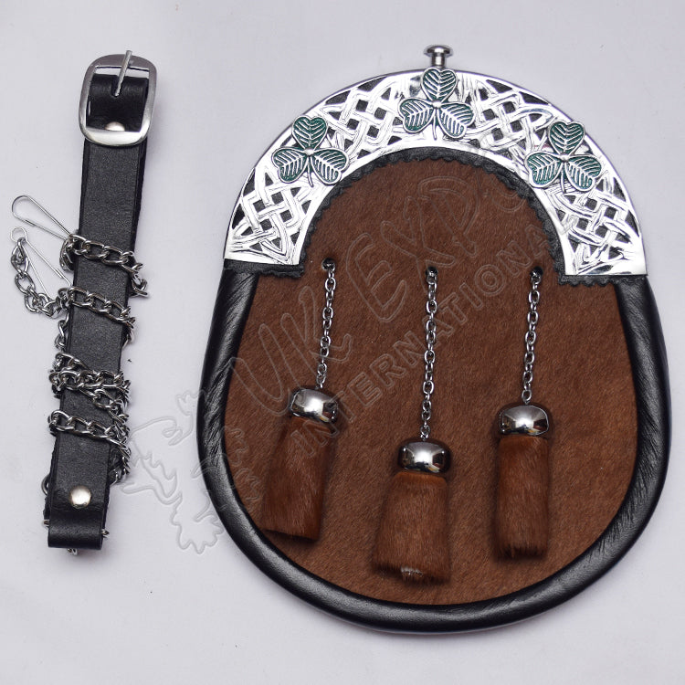 Shamrock Goat Skin Full Dress Sporran