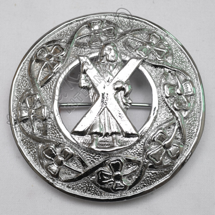 Shamrock Knot With St Andrews Brooch