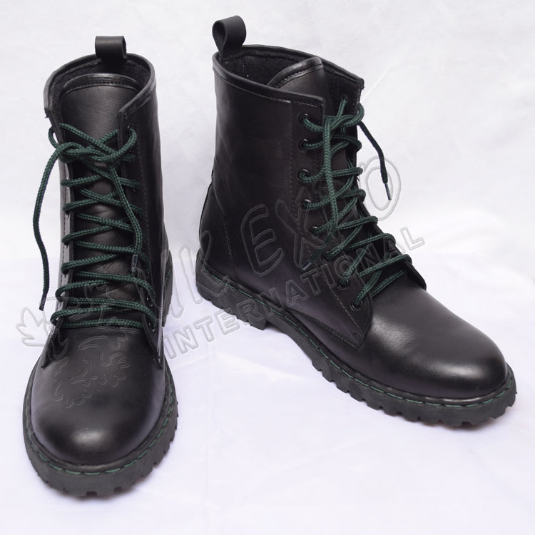 Russian Military Black Leather Boots