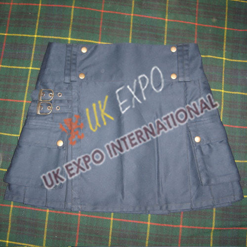 Navy Blue Short Ladies Billie Kilt