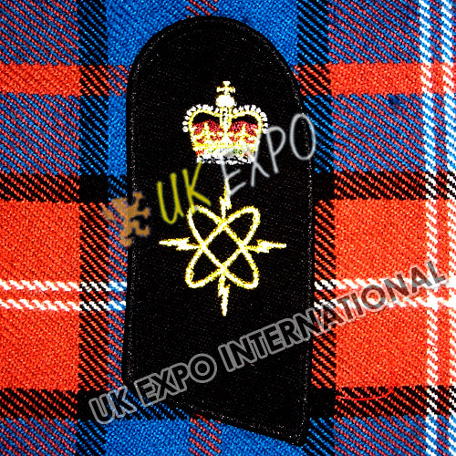 Royal Navy Electronic Warfare Chief Petty Officer Epaulette Badges