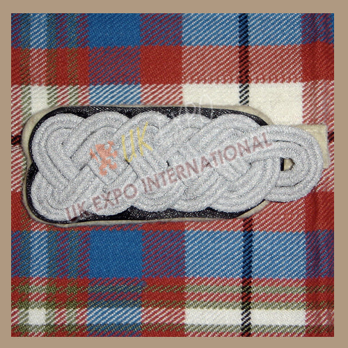 Black White Backing Shoulder Epaulette Board