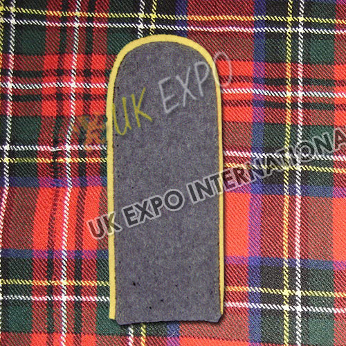 Grey Yellow Simple Shoulder Epaulette