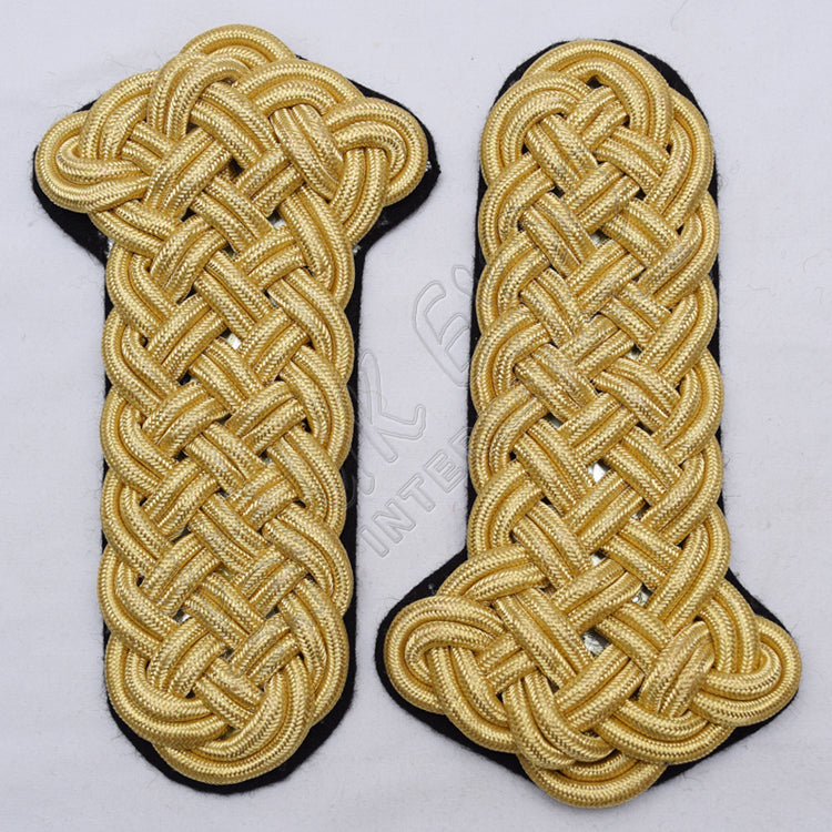 Yellow Ceremonial Black Baking Shoulder Epaulette
