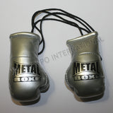 Silver Metallic Color Boxing Gloves Key Chain