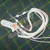 Silver shoulder Epaulette with Aiguillette