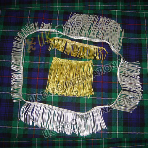 French Uniforms Silver Golden Fringe
