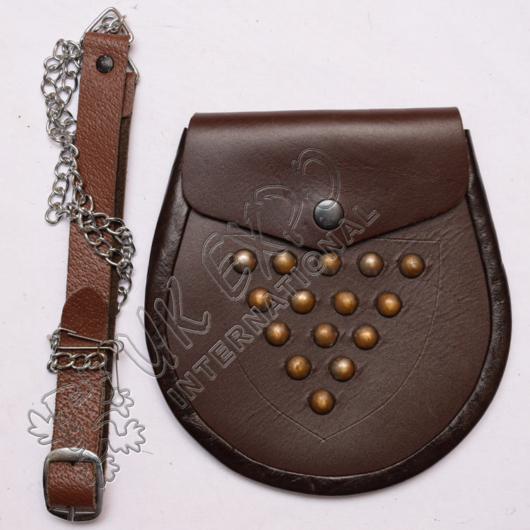 Sporran Leather Embossed