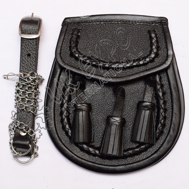 Sporran Leather Embossed