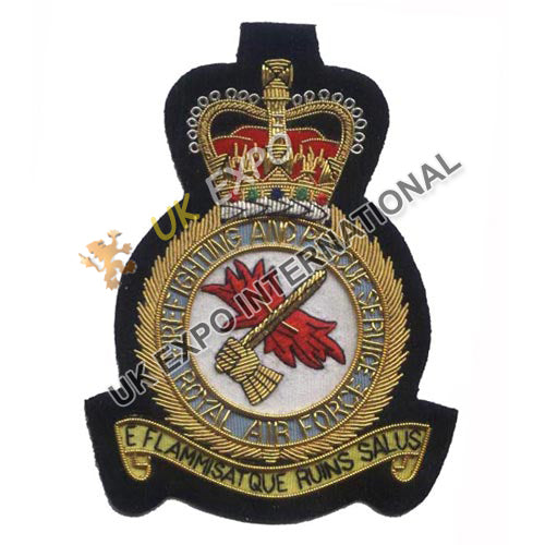 RAF Fire Fighting & Rescue Service Bullion Blazer Badge