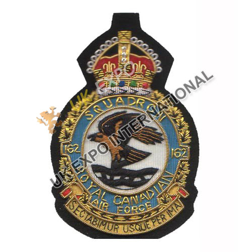 RCAF 162 Squadron Bullion Blazer Badge