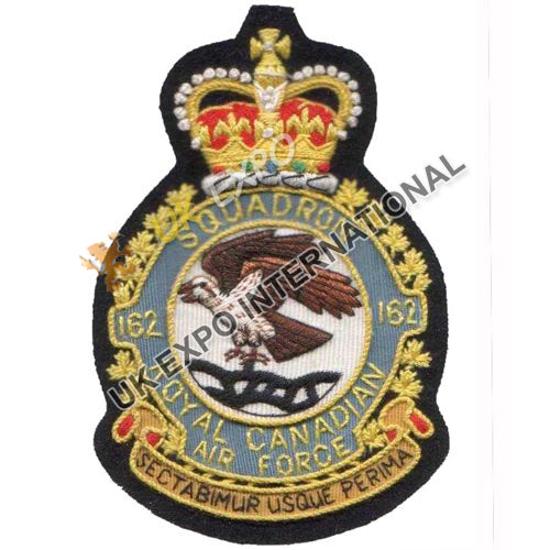 RCAF 162 Squadron Bullion Blazer Badge