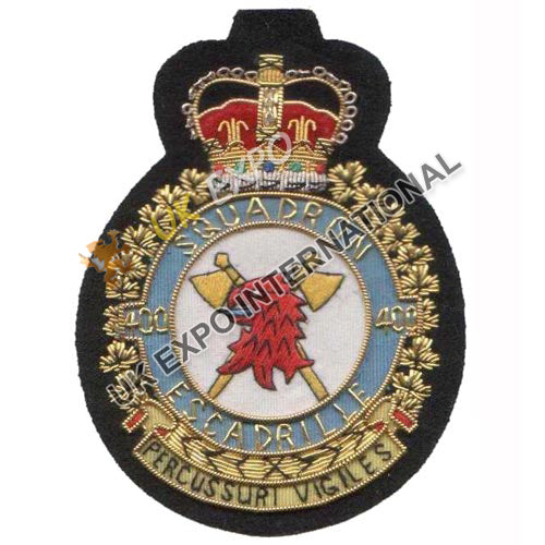 RCAF 400 Squadron Bullion Blazer Badge