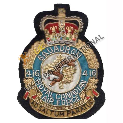 RCAF 416 Squadron Bullion Blazer Badge