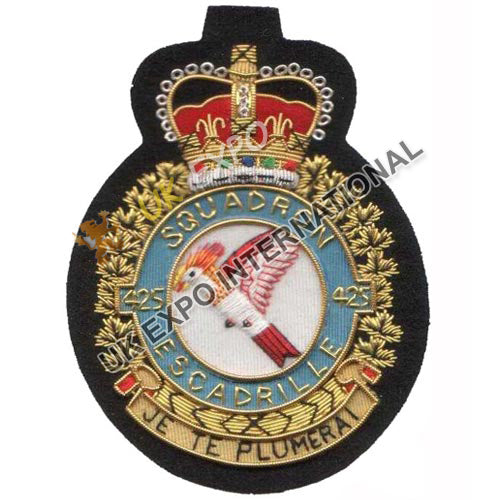 RCAF 425 Alouette Squadron Bullion Blazer Badge