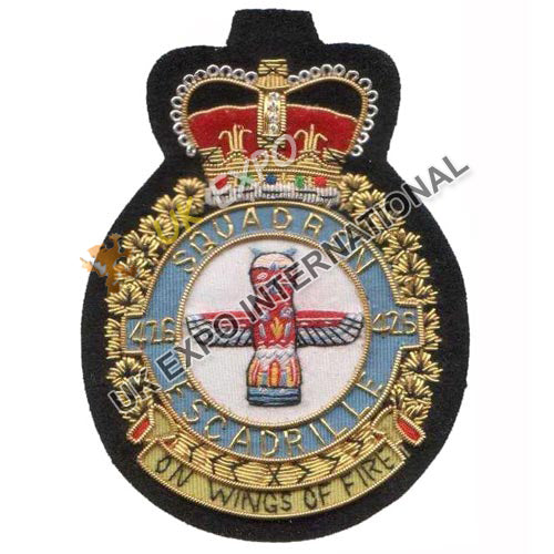 RCAF 426 Squadron Bullion Blazer Badge