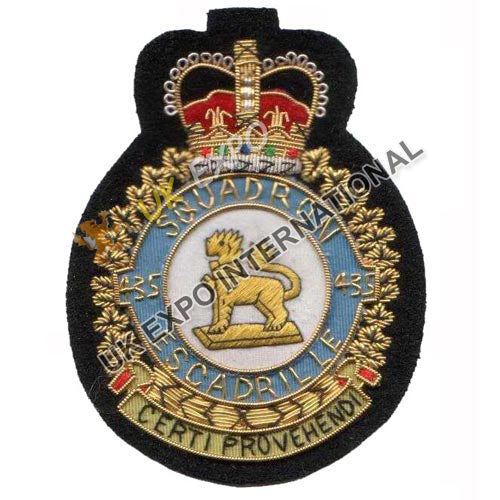 RCAF 435 Transport & Rescue Squadron Bullion Blazer Badge