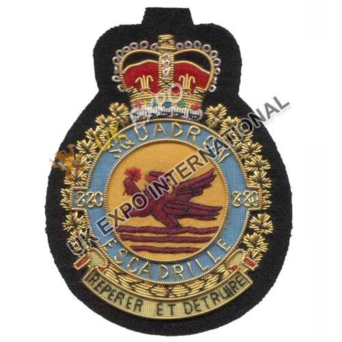 RCAF 880 Fighter Squadron Bullion Blazer Badge