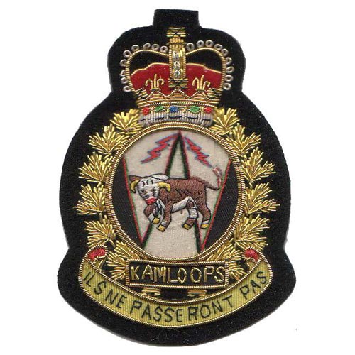 CFS Kamloops Bullion Crest Badge