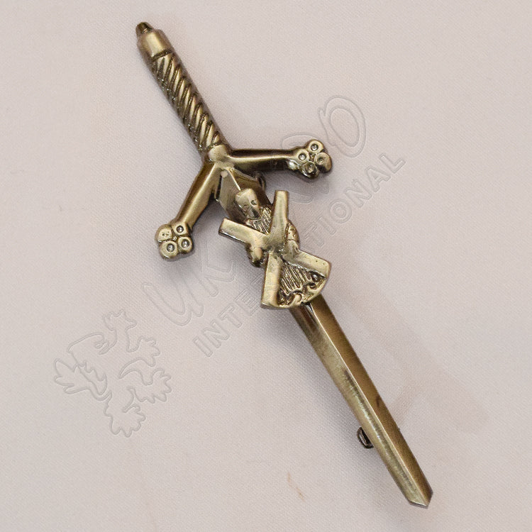 St Andrews Shiny Antique Kilt Pin