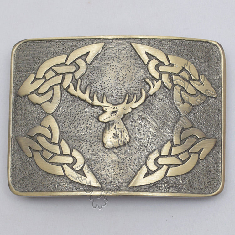 Stage Celtic Brass Antique Kilt Belt Buckle