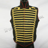 Steampunk Hussar Gothic Victorian Style Braided Military Waistcoat