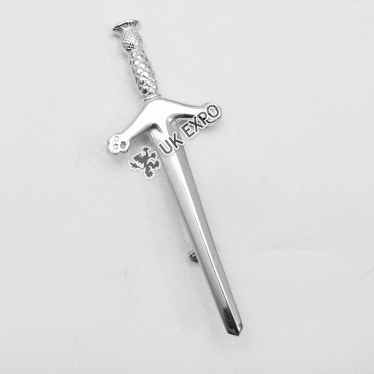 Sword Kilt Pin Chrome Plates