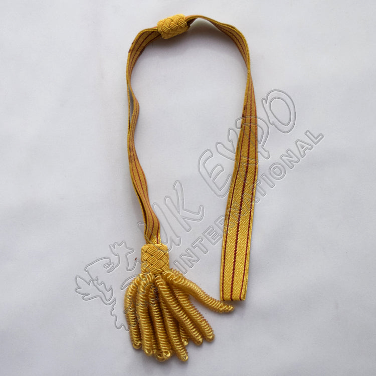 Red Wine Gold Color Sword Knot