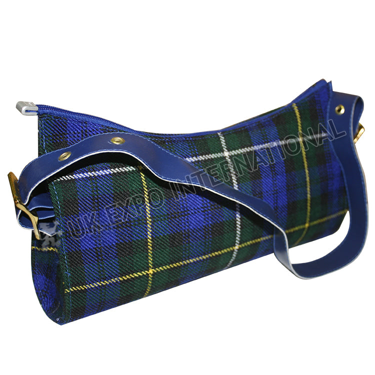 Prince Charles Edward Blue Ramsey Tartan Kilt Bag