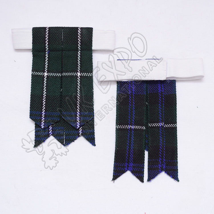 Douglas Modern Tartan Kilt Flashes