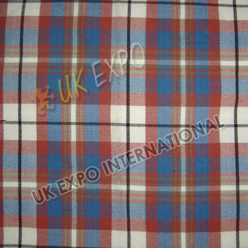 Black and Light Red Line on Gray Shade Tartan No 79