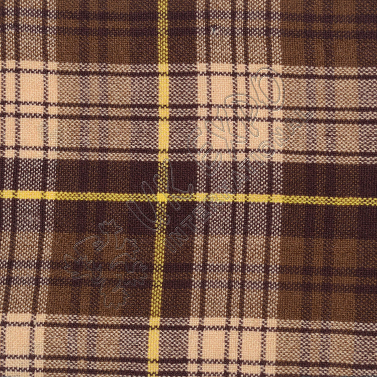 Yellow and Black Line With White Shade and Brown Tartan No 25