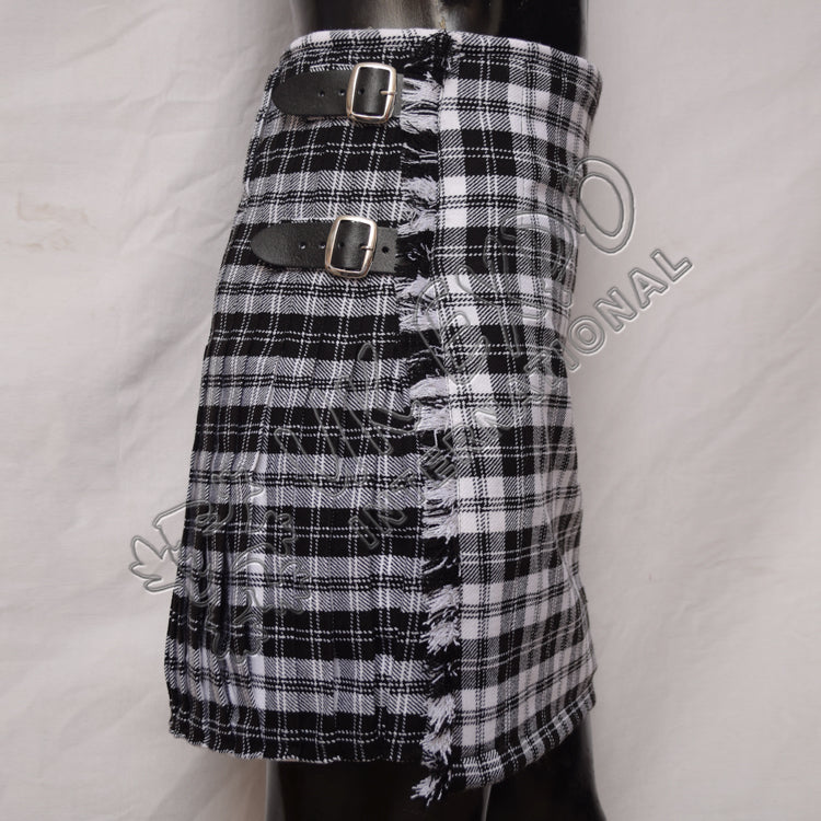 Erskine B & W Tartan 5 Yard Tartan Kilt