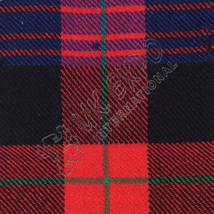 Red Line with Red Shade on Blue Tartan No 49