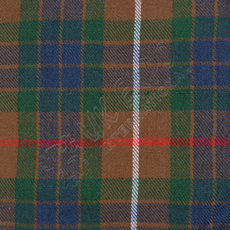 White and Red Line with Khaki Tartan No 56